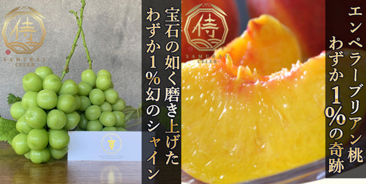 【所さんお届けモノです!紹介】今、話題沸騰中のブリリアントマスカット&エンペラーブリアン桃がサムライセレブ限定で登場