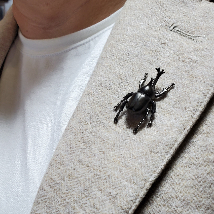 【日本上陸記念セール】頂点に君臨する幸運の象徴カブトムシ セレブお墨付きブランドオールインセクツジュエリー【シルバーランク】