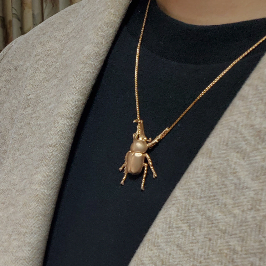 【日本上陸記念セール】頂点に君臨する幸運の象徴カブトムシ セレブお墨付きブランドオールインセクツジュエリー【シルバーランク】