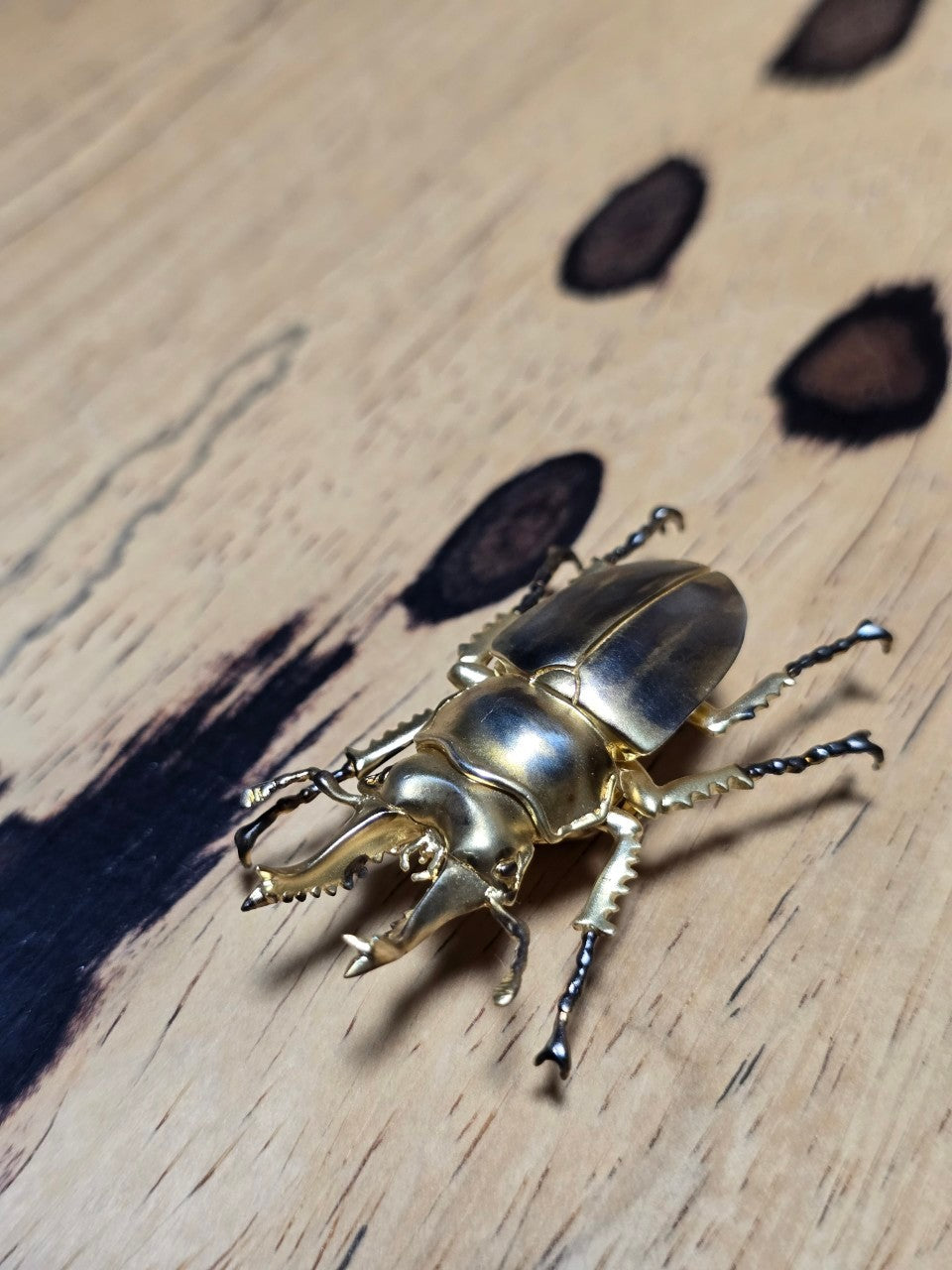 【日本上陸記念セール】希少なチャンスを掴み一攫千金舞い込むオウゴンオニクワガタ セレブお墨付きブランドオールインセクツジュエリー【シルバーランク】