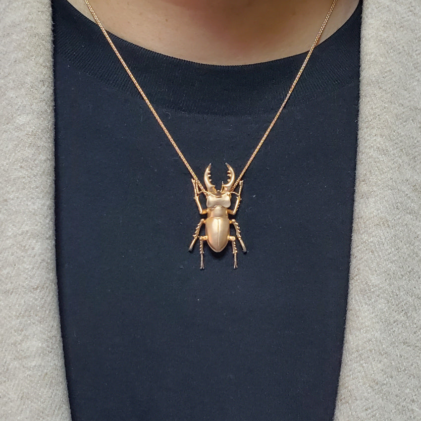【日本上陸記念セール】完全勝利の勝負運を持つミヤマクワガタ セレブお墨付きブランドオールインセクツジュエリー【シルバーランク】